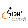Label Imprim'Vert - Publi Création possède le label Sign' Accessibilité